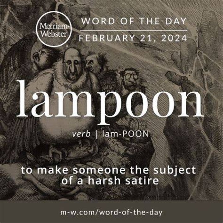 Where did the word lampoon come from?