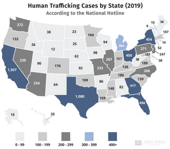 Where is human trafficking most common in Asia?