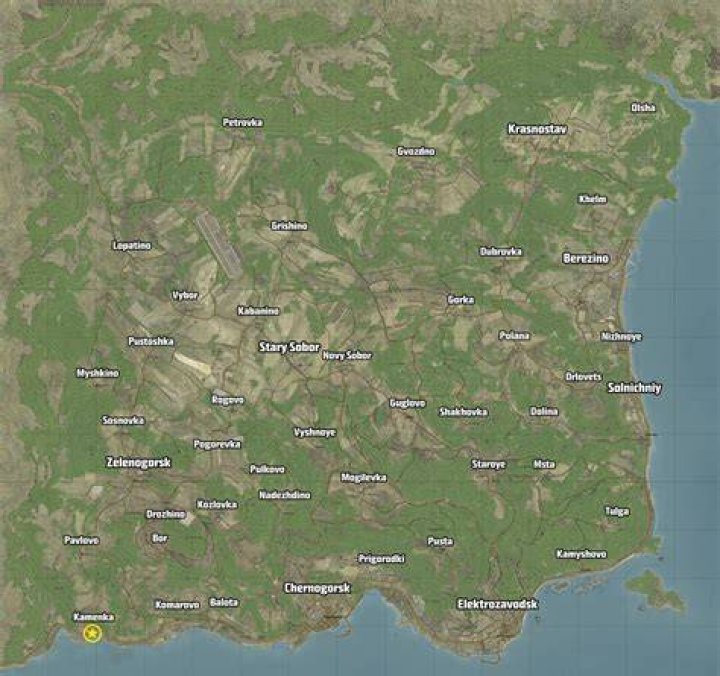 Where is Kamenka in DayZ?