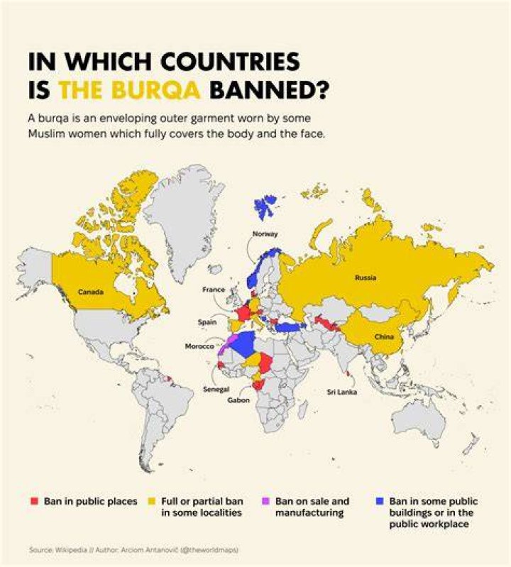 Where is the burka banned?