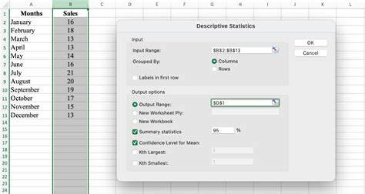 Where is the Descriptive Statistics tool in Excel 2010?