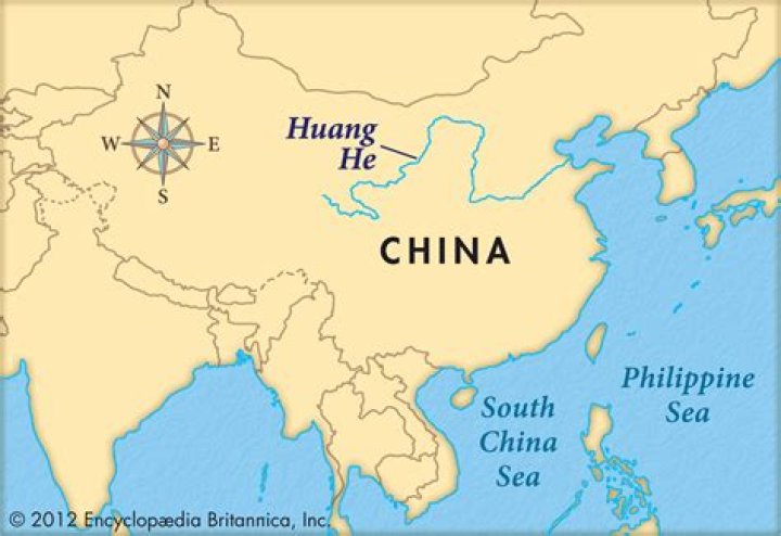 Where is the Huang He river located in China?