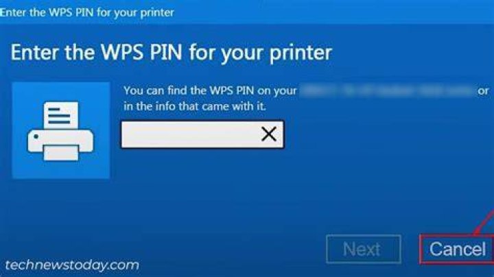 Where is the WPS PIN on my Canon printer?