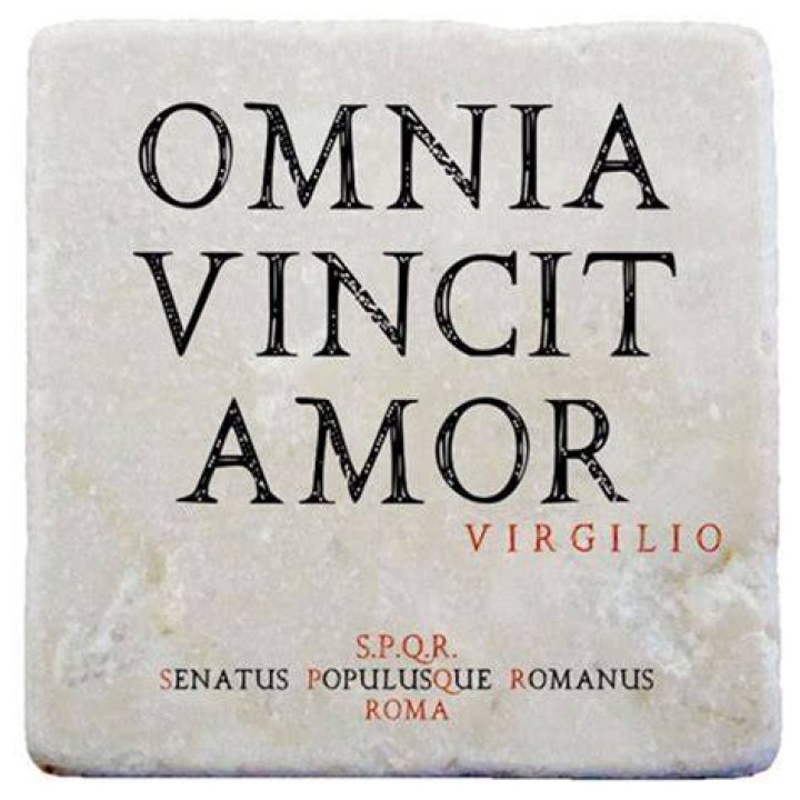 Where was Omnia Vincit Amor said?