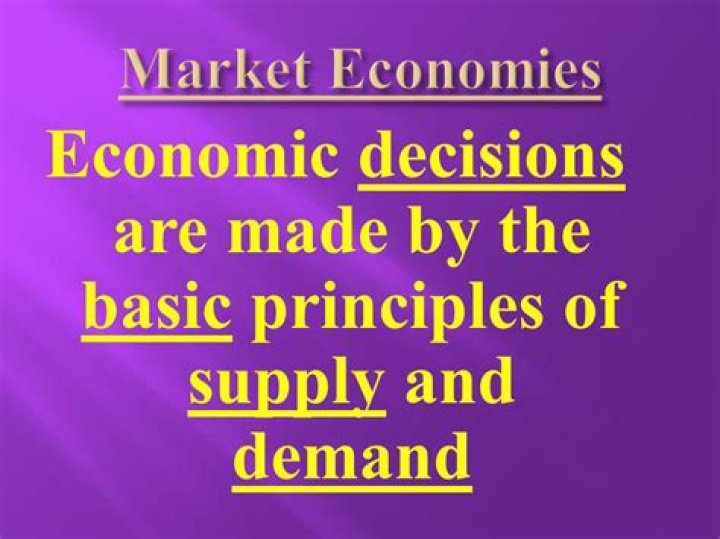 Who makes economic decisions in a market economy?