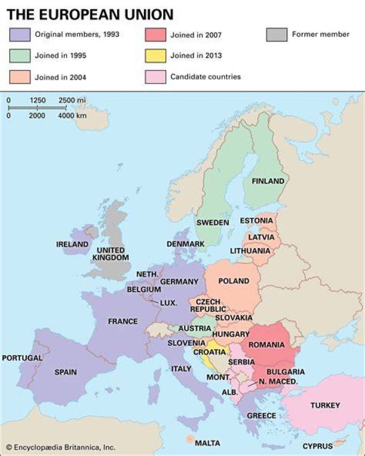 Who were the first members of the European Union?