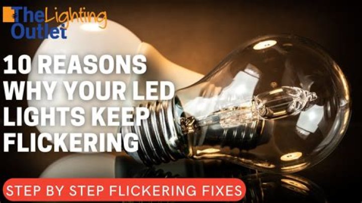 Why are my lights suddenly flickering?