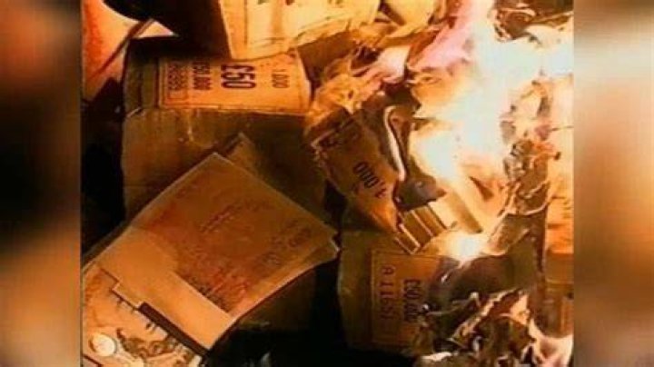 Why did KLF Burn million pounds?
