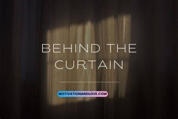 Why does tool play behind a curtain?
