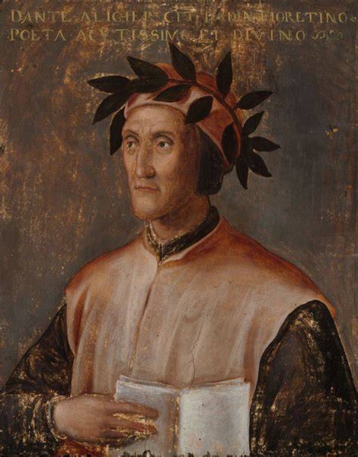 Why is Dante biting Virgil?