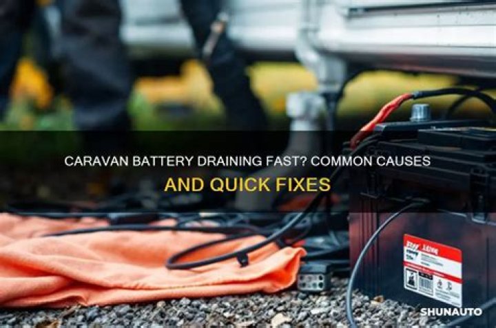 Why is my caravan battery draining?