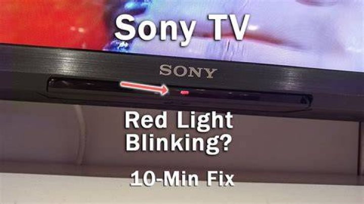 Why is my Sony TV blinking standby?