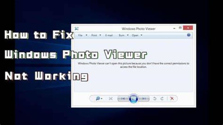 Why is photo viewer not working?