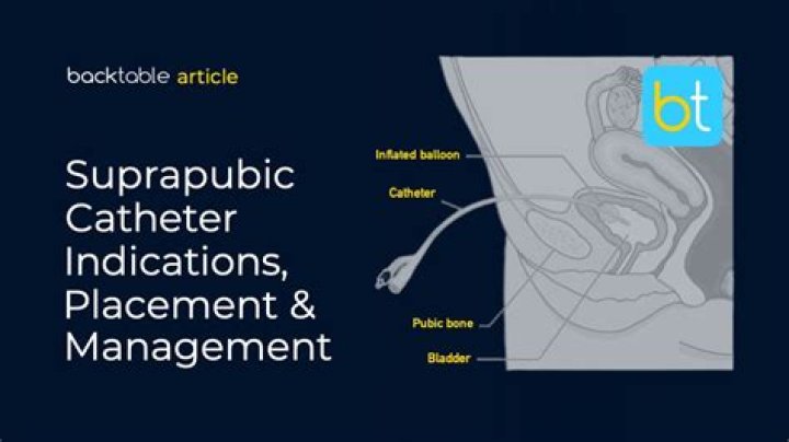 Why would someone have a suprapubic catheter?